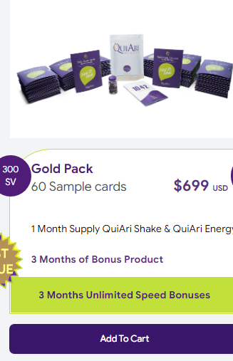 quiari gold pack